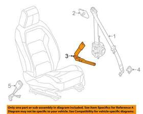 19333451 Chevrolet Gm Oem 16-18 Camaro Front Seat Belt-buckle Tensioner Right