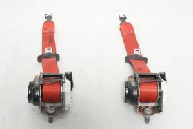 210-10980 Chevrolet 2021-2024 Chevy Corvette C8 Front Driver Seat Belt And Retractor Red Oem 84716336