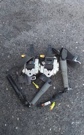862240 Chevy Impala -seatbelts Front Both Side 2014 2020-black Color