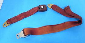 8861442 Chrysler One 1975 Vintage Seat Belt Burgundy Dodge Plymouth Mopar 76 77