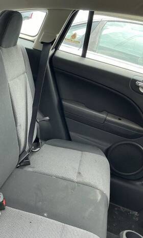 212.ch2j12 Dodge Caliber 2012 Left Rear Seat Belt Gray Second Row 771974