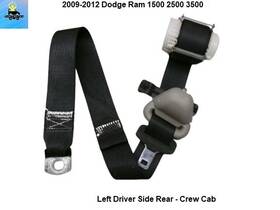 5ks491dvab Dodge 2009 2010 2011 2012 Ram Left Rear Seatbelt Seat Belt Retractor