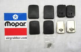3670612 Dodge Plymouth 1972 1973 Charger Road Runner Shoulder Seat Belt Retainer Clips W Brackets Black 3670612 Dodge Plymouth 1972 1973 Charger Road Runner Shoulder Seat Belt Retainer Clips W Brackets Black