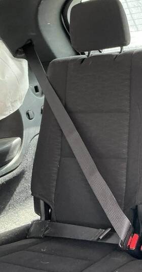 212.ch8219 Dodge Truck Durango Fits 15-19 Passenger Right Rear Seat Belt Gray Third Row 857877