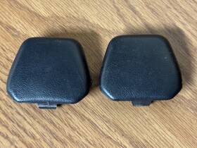 E7tb-156ceb60-awa Factory/oem 87-93 90-93 Mustang Black Front Seat Belt Upper Bolt Cover Set Pair Lh Rh