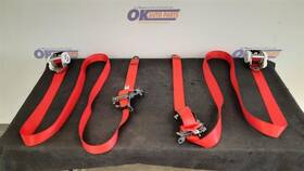 212.fr1c12 Ferrari 12 2012 California F149 Oem Left And Right Rear Seat Belt Retractor Red