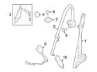 Fl3z16611b08aa Ford Brand New Genuine Oem Seat Belt Lap And Shoulder
