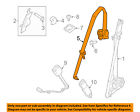 Fl3z18611b64ad Ford Oem Front Seat Middle