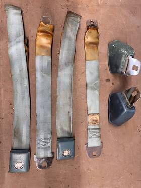 66-w6p1 Fomoco Seat Belts Galaxie Custom 500 Ford 1967 1968 Mustang Falcon Fairlane Torino 1966