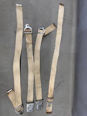 Bn-7061236-a Fomoco 1960-1965 Ford Galaxie Seat Belts Starliner Marauder Park Lane Fairlane Sunliner