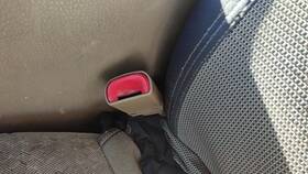 3l2z7861203aaf Ford 2002-2005 Explorer Driver Left Front Seat Belt Buckle Receiver Oem Rp Tan