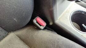 6e5z5461202ac Ford 06-11 Fusion Passenger Right Front Seat Belt Buckle Receiver Dw Charcoal Black