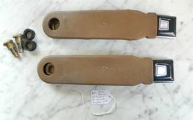 81362 Ford 87-91 Bronco Seat Belt Rear Bench Lap Female Receiver Beige Tan 21