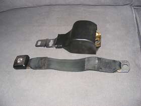 D0zz-65611a72 Ford 1970 Mustang Cougar Front Deluxe Seat Retractor And Belt Black Genuine Oem