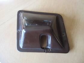 D8tb-9860231 Ford 1978 1979 Bronco Left Seat Belt Shoulder Retractor Cover Plate Brown