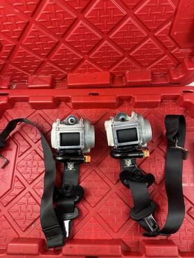Lb5b-611b69-a3ja6 Ford 20-24 Explorer Black Rear 2nd Row Pair Lh Rh 2x Seat Belt Restraints Oem Factory