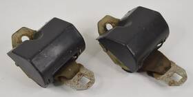 Ford R246900 Set Of 1970s Seat Lap Belt Retractors Dated 1975 Latch Buckle Black