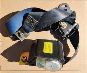 F6tz-15611b09-ddd Ford Trw 1996-1997 F250 F350 Front Seat Left Side Retractable Belt Blue Oem