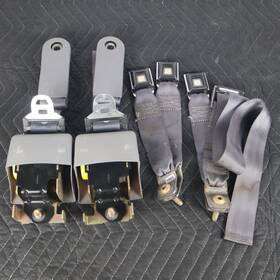 Ford W31526a357 92-96 F150 Super Cab Rear Back Seat Belt Buckle Retractor Set Lh Rh Grey