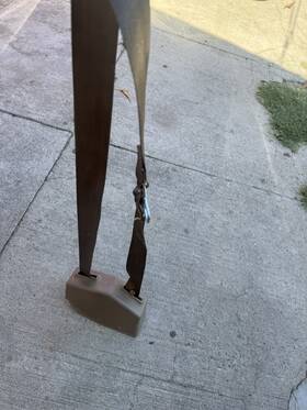 General Motors 12377448 1988-98 Chevy Gmc C1500 K2500 Right Seat Nos Shoulder Belt Bendix Retractor Tan