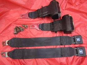 241643 General Motors 1982-84 Trans Am/ Camaro Rear Seat Belts Oem Black 241643 General Motors 1982-84 Trans Am/ Camaro Rear Seat Belts Oem Black