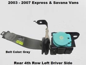 88957262 General Motors 2003 To 2007 Express Savana Rear Left 4th Row Seatbelt Seat Belt Retractor 88957262 General Motors 2003 To 2007 Express Savana Rear Left 4th Row Seatbelt Seat Belt Retractor