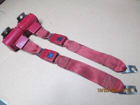 20072405-2863 Gm 1973-1981 Firebird Camaro Oem. Red Rear Standard Seat Belt With Retractors