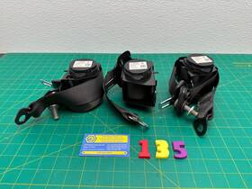 20992753 Gm 13-18 Cadillac Ats Sedan Rear Seat Belt Left Right Center Set Black Oem