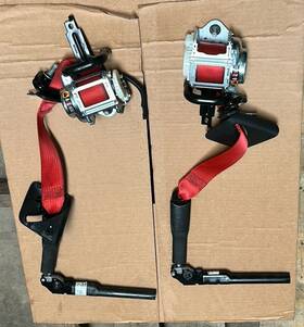 34203510 Gm 2016-2022 Chevy Camaro Zl1 Ss Lt Seat Belts Seatbelts Front Lh Rh Red