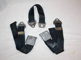 3799465 Gm Original 1963 C2 Corvette Dark Blue Seat Belts Survivor Split Window