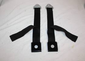 3869790 Gm 1965 C2 Corvette Original Black Seat Belt Lap Belts Receiver
