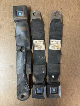 9699400 Gm Vintage Seat Belts # Model 7354 Black
