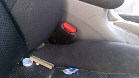 04813tm8a51zb Honda 10-14 Insight Passenger Right Front Seat Belt Buckle Female Receiver Black Bk