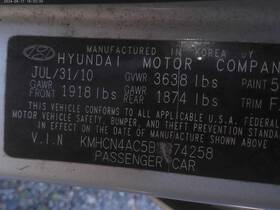 210-52824 Hyundai Seat Belt Front Bucket Passenger Retractor Sedan Fits 06-11 Accent 2049764 210-52824 Hyundai Seat Belt Front Bucket Passenger Retractor Sedan Fits 06-11 Accent 2049764