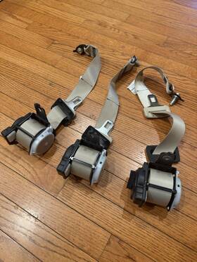 Infiniti 201420152016 2014-2023 Oem Q50 3 Rear Seatbelts Beige Infiniti 201420152016 2014-2023 Oem Q50 3 Rear Seatbelts Beige
