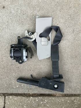 Tk-ah2-g2278 Infiniti Q50 Seat Belt Front Passenger Side 2014 2021 Black Color