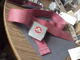 1c5000 Irving 1960s Single Seat Belt Buckle Only Red Early Hp Hotrod Corvette