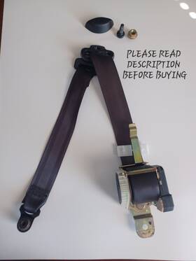 2r83-f611b09-aeleg Jaguar 2003-08 S-type Warm Charcoal Left Front Lap Shoulder Retractor Seat Belt