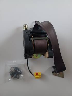 2r83-f611b69-aaleg Jaguar 2003-08 S-type Warm Charcoal Left Rear Lap Shoulder Retractor Seat Belt