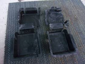 55314564 Jeep 93-98 Grand Cherokee Zj Front Rear Seat Belt Retractor Shield Cover Lot