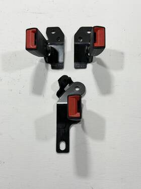 7356560250 Jeep 17-23 Renegade Rear Left And Right Side Seat Belt Buckle Adapter Oem Set 3