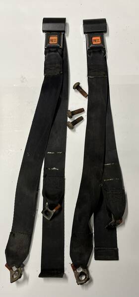 J5452261 Jeep J5452261. Wrangler Yj Cj Complete Rear Lap Seat Belt Set Oem 87-91