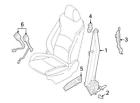 Kd45-57-960b-75 Kd4557960b75 Mazda Brand New Genuine Oem Seat Belt Height Adjuster