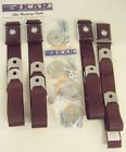 Kit-a1172 Scott Drake Mustang Parts Classic Maroon Seat Belts Set Of