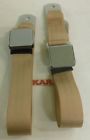 Kit-a1303 Seat Belt Solutions Through Classic Mustang Parchment Belts Chrome Flip