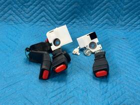 73470-50080 Lexus Ls500 Rear Seat Center And Rh Lh Belt Buckle 3pc Set 18-25 Black Ld22 Oem