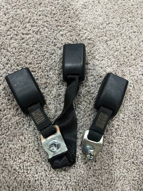 73470-53110 Lexus 14-20 Is200t Is250 Is300 Is350 Oem Rear Seat Belt Buckle Set Of 3 Incl Nut