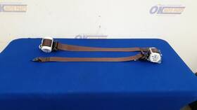 212.fd2220 Lincoln 20 Navigator Second Row Seat Belt Set Pair Maroon Fe Mahogany Red