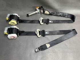 Mazda 10 11 3 10-11 Front Seat Belts Seatbelts Black Driver Passenger Oem
