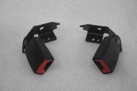 212.mb1r13 Mercedes-benz 2010 2011 2012 2013 E550 E350 C207 Rear Seat Belt Buckles Pair Black